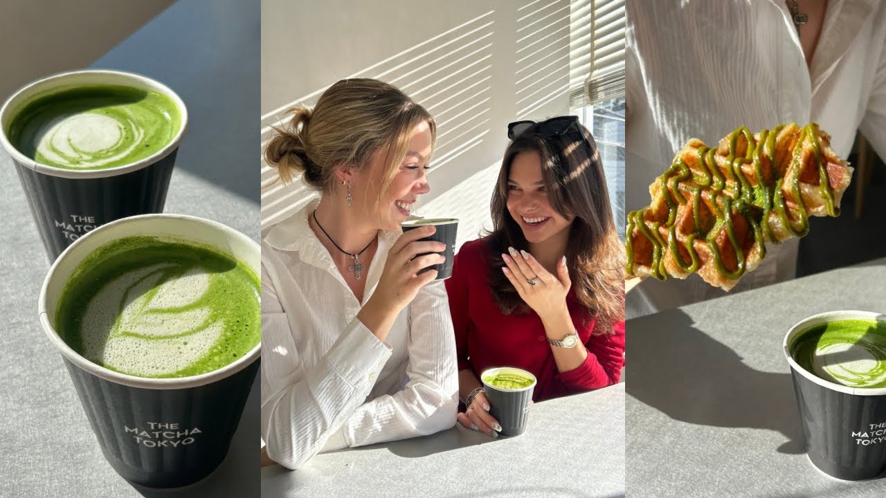 Trying the best matcha in Tokyo