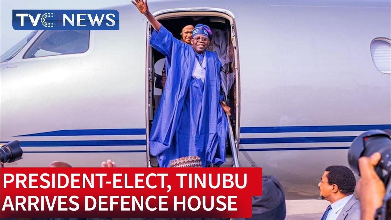Breaking News: President-Elect, Tinubu Arrives Defence House