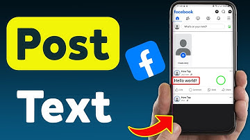 How To Post Text On Facebook