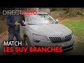 MATCH : LES SUV BRANCHÉS (Volvo, Jaguar, Skoda)