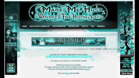 How to host a Bot in Warcraft 3 FT