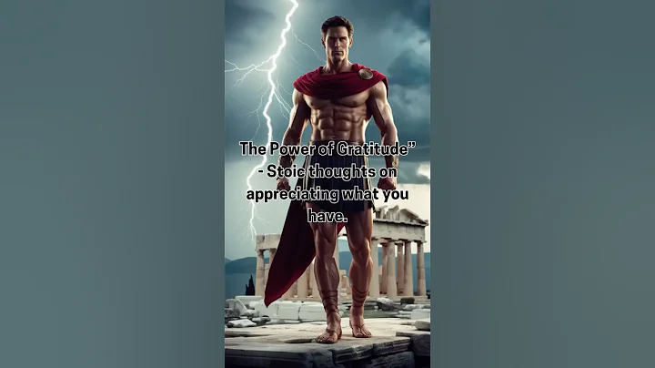 The Power of gratitude 🌟 Learn why appreciating what you have is true power. #Gratitude #Stoicism