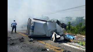 Accidente en Tabasco deja seis muertos y varios heridos