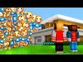 TSUNAMI DE BUDDY DESTRUIU MINHA CASA NO MINECRAFT ! (Kick the Buddy)