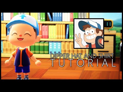 Dipper Outfit Tutorial (Gravity Falls) - Animal Crossing: New Horizons