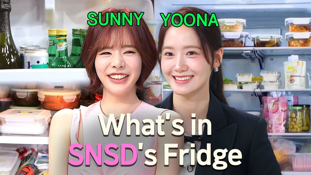 SNSD Shared Fridge vs YOONA's Private Fridge 😊😊 What's In SNSD's Fridge?