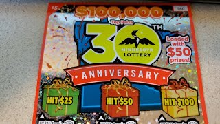 Look at the sparkles! Can we win again? - $5 Minnesota Lottery 30th Anniversary.