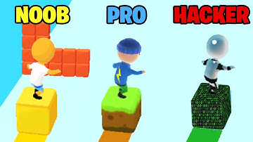 NOOB vs PRO vs HACKER - Cube Surfer!