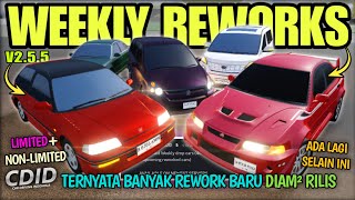 REVIEW MANY NEW CARS SECRET REWORKS RELEASE CDID UPDATE WEEKLY WHAT ARE THEY!? | CDID V2.5.5 Roblox