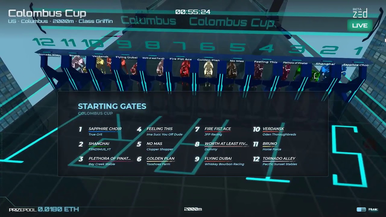 ZED RUN GRIFFIN RACE HORSE NAME: Shanghai | fIRST race