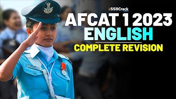 AFCAT 1 2023 Exam English 45 Days Crash Course - Complete Revision