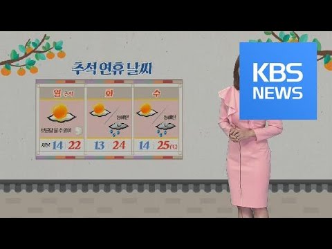 [날씨] 연휴 첫날 전국 맑음…“추석 당일 보름달 볼 수 있어요” / KBS뉴스(News)