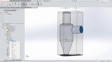 Cyclone flow simulation