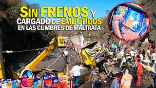 Sin FRENOS y Cargado de EMBUTIDOS queda hecho PEDAZOS