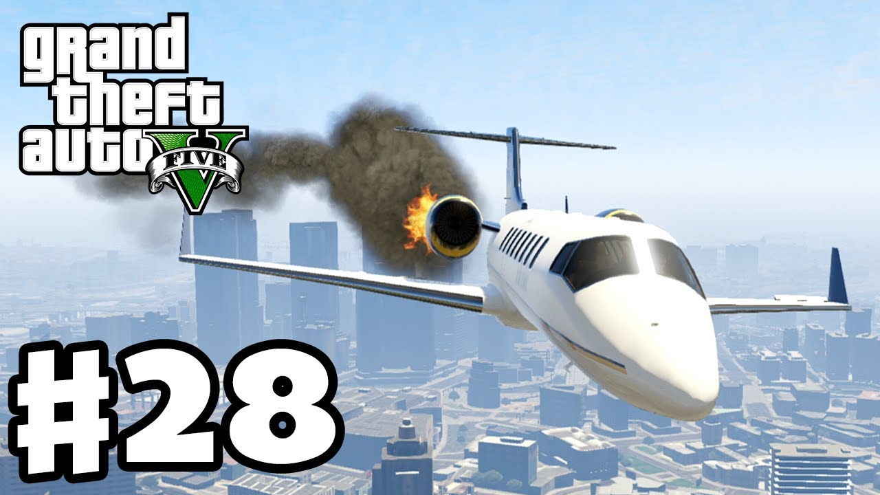 Grand Theft Auto 5 - Gameplay Walkthrough Part 28 - Plane Crash! (GTA 5,  XBox 360, PS3) 