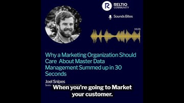 Why a Marketing Organization Should Care about Master Data Management (MDM)