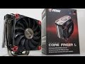 MSI Core Frozr L CPU Cooler Installation, i7 6700K OC and Test