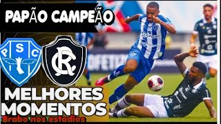 PAYSANDU 1X1 REMO PARAZÃO 2024 2024 - MELHORES MOMENTOS - GOLS #paysandu #remo #papaotv #remotv