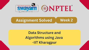 Data Structure And Algorithms Using Java Week 2 || NPTEL ANSWERS || My Swayam || NPTEL 2024