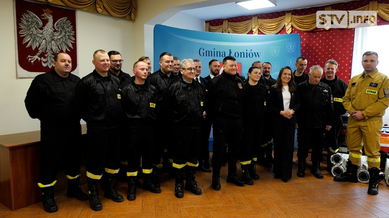 OSP z gminy Łoniów dosprzętowione. Wyposażenie trafiło do remiz