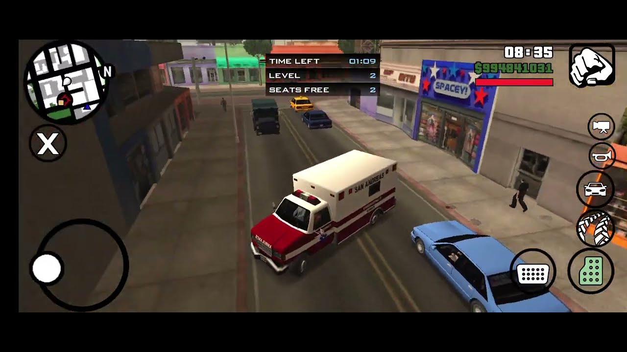 GTA _العمل في سيارة إسعاف _جتي سنندرياس - YouTube
