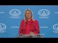 Брифинг М.Захаровой,  28 августа 2024 года