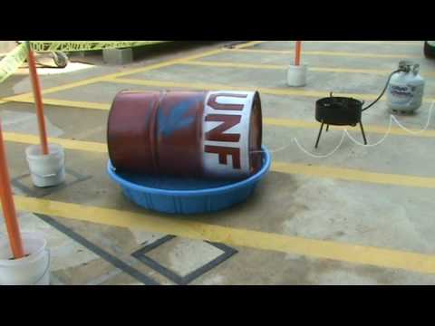UNF 55 Gallon Drum Implosion