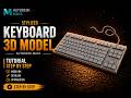 KEYBOARD MODEL in Autodesk Maya | Easy steps | background modeling |