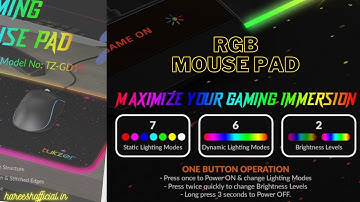 RGB Mouse Pad | Tukzer Large Extended | Unboxing #shorts #shortvideo #short