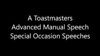 Toastmasters Special Occasion Speeches 5 Lisa Branch