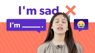 Diferentes maneras de expresar tristeza 😢 l ¡Expresa tus sentimientos en inglés!