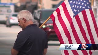 Community lines procession route to honor North Kansas City Officer Daniel Vasquez