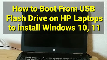 How to Boot From USB Flash Drive on HP Laptops to install Windows 10, 11