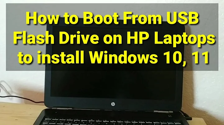 How to Boot From USB Flash Drive on HP Laptops to install Windows 10, 11