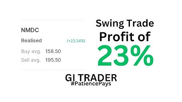 Swing Trade in NMDC | Made profit of 23%| GITRADER