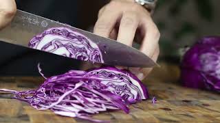 Takamura Chromax 210Mm Tsuchime Gyuto Vs Red Cabbage