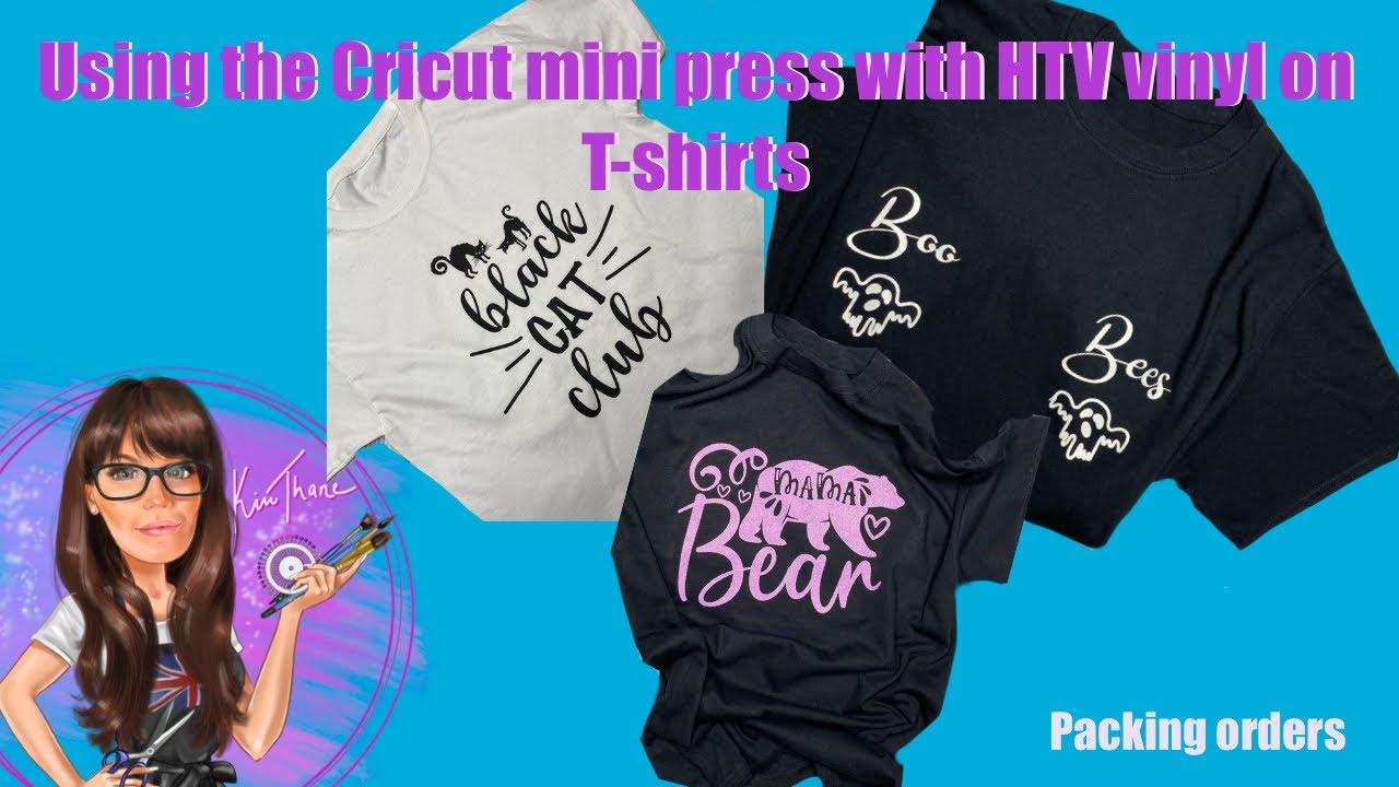 MY £50 HEAT PRESS | Using the Cricut mini press to apply HTV Heat ...
