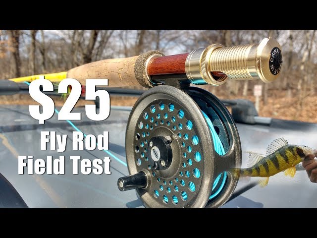 Two $25 Eagle Claw featherlight fly rods test - Yellow perch and bluegill!  