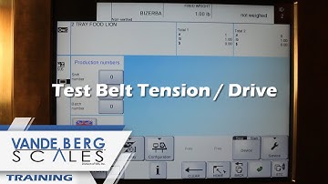 Bizerba GLM-e Weigh Price Labeler Training: Service - How to Test Belt Drive & Tension