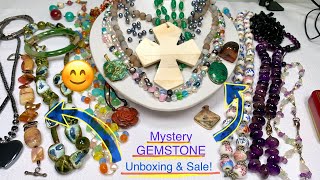 ๐ Mystery GEMSTONE Unboxing & SALE! ๐ Chrysocolla! 925! Amethyst! #jewelryunboxing