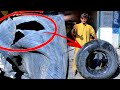 Inner tube repairing Technique | Amazing skills Tube Restoration | truck tire Inner Tube Repair |