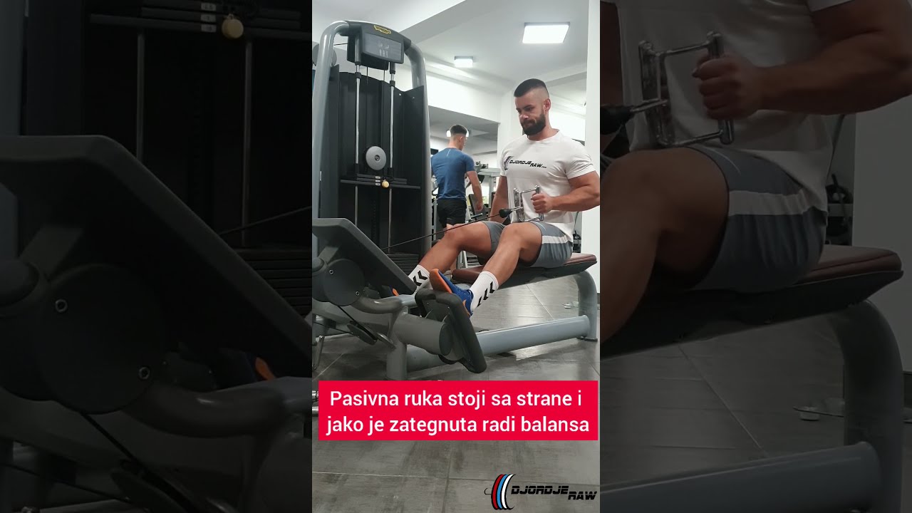 Jednoručno povlačenje na donjem koturu - Đorđe Nikolić