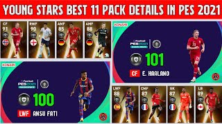 Upcoming Monday Young Stars Best 11 Featured Players Pack Details in Pes 2021 Mobile