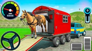 Simulator Truk Pengangkut Hewan Liar - Truk Kargo Pengangkut Kebun Binatang Mengemudi - Gameplay ... screenshot 4