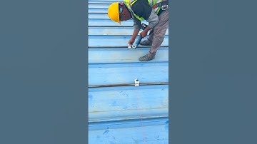 Roof Steel Structure Installing process - Goodtools and machinery make work easy