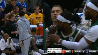 Patrick Beverley gets mad and throws ball at fan after eliminated from playoffs screenshot 4