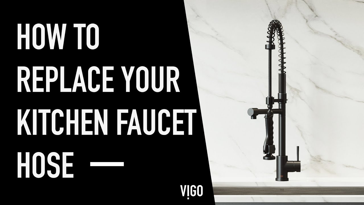 How To Replace A Vigo Kitchen Faucet Hose Diy Installation Video