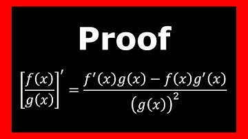 Quotient Rule for Derivatives - Proof (Using the Product and Reciprocal Rule)