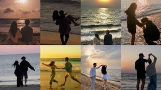Couple Asethic water beach photo Posses Ideas trending whatsup and snapchat Dp Idea's