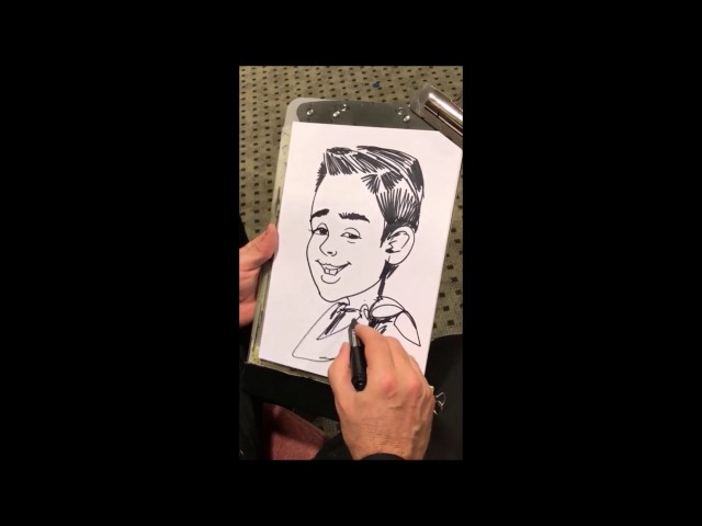 How to draw a caricature - Drawing a caricature in a few minutes with marker pens